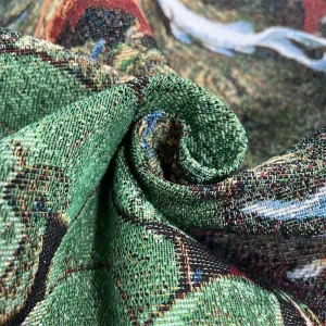 Custom Woven Design Gobelin Jacquard Fabric Tapestry Textile Manufacturers for Clothes Fabric