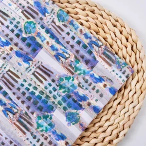 Custom Woven Printed Anti static Medium Weight 180g/m Cross Style Microfiber Fabric for Curtains Apparel Home Bedding Girls Boys