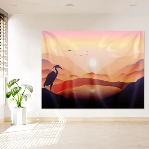 Custom Woven Printed Eco friendly Velvet Tapestry Wall Hanging with Customized Color