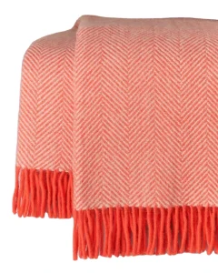 Custom Woven Pure Wool Luxury Mexican Raschel Blanket Soft Plaid Jacquard Throw for Sofa Thick Merino Design