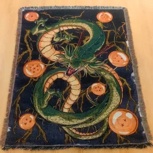 Custom Woven Tapestry Hoodie and Blanket Anime Inspired Jacquard Blankets Portable Christmas Holiday Decorative Accessory
