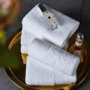 Custom Yarn Dyed Jacquard Towel Set Bath Towels Hand Towels & Washcloths Super Absorbent & Quick Dry 100% Cotton