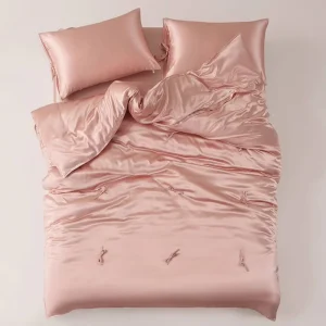 Custom bedding set Luxury Bedding Sets Mulberry Silk Comforter Sets Bedding High Quality Luxury Long Single Fitted Silk Sheets
