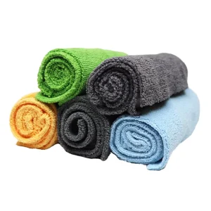 Custom logo 300 Gsm Soft Absorbent Microfiber Car Detailing Towel for Cars