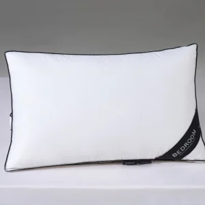 Custom logo Hotel Collection Goose Feather Down Pillow for Sleeping King Size Gusseted Pillow Insert Bed Pillow