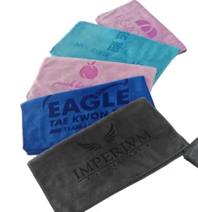 Custom logo Laser Engraving Fitness Sweat Towel Embroidery Microfiber Sport Fitness Gym Towel