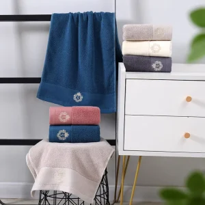 Custom logo New 6 Layer Pure Cotton Gauze Bath Towel Washcloth Baby Face Cleaning Hook Towel