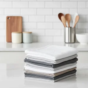 Custom logo Quick Dry Large Cotton Waffle Towels Dish Cloth Kitchen Golf Cleaning Hair Dry Tea Towel