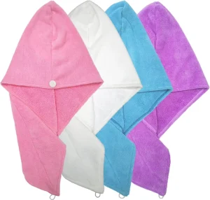 Custom logo Super Absorbent Fast Drying Microfiber Hair Towel Multi size Hair Bandana
