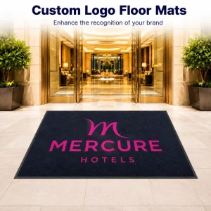Custom logo Waterproof Mats Floor with Custom logo Door Mats for Hotel Indoor Lobby and Outdoor Business Gate Layout