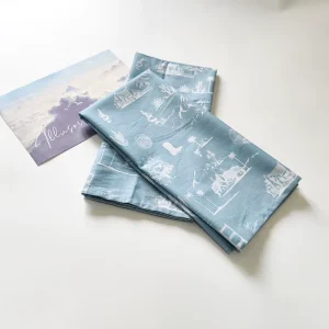 Custom-printed 100% Cotton Kitchen Cloths Reusable Eco-friendly Quick-drying Organic Cotton Printed Tea Towels