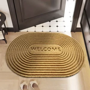 Customise PVC Velvet Embossed Carpet Non Slip Wear Pad Entrance Door Floor Mat Dirt Resistant TPE Mat