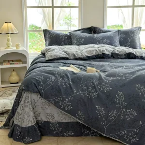 Customised 100% Cotton Quilt Cover Set Four Piece Bedding Set Quilt Cover and Pillowcases Queen King Duvet Cover Set