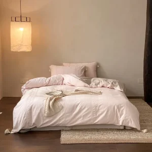 Customizable 100% Cotton Brushed Jacquard Bedding Set Breathable Comfortable Cozy Factory Price