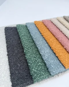 Customizable 100% Polyester Woven Chenille Fabric Solid Plain Medium Weight Breathable Sustainable Stain Resistant Modern Home