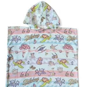 Customizable 100% Premium Cotton Kids Hoodie Poncho Towels Terry Soft Eco-Friendly Surfing Poncho Personalized LOGO