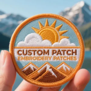 Customizable 3D Puff Logo Badges Embroidered Patch Heat Press Iron On Clothing Patches with Lace Decoration OEM Model