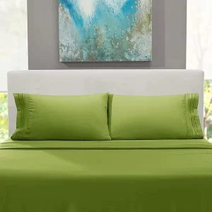 Customizable 4 Piece Pure Cotton Bedding Set for Full Size for Amazon Cross Border Simple Style Sheet Skirt Pillowcase