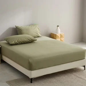 Customizable Anti Static Cotton 300tc Skin Friendly Flat Bed Sheet Breathable Disposable Fitted Sheets Solid Hotel OEM Services