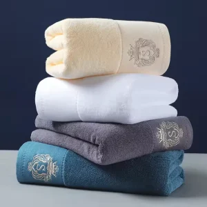 Customizable Bath Towel Set Quick Dry Luxury Spa Towel Sustainable Antimicrobial Soft Hotel Towel for Bathroom