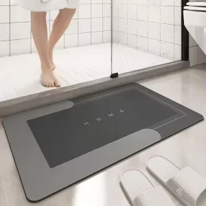 Customizable Bathroom Mat Water Absorbent Diatomite Anti Slip Modern Washable Quick Dry Floor Home Hotel
