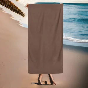 Customizable Beach Towels Manufacturer 100 Cotton Plush Velour Terry Striped Green Beach Towel Oversized 40x70inch Custom LOGO