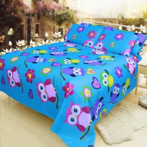 Customizable Cartoon Printed Polyester Queen Size 4 Piece Bedding Set Quilt Cover Pillowcases 500TC Thread Count American Style