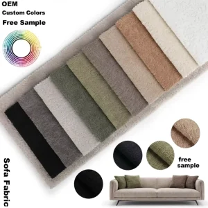 Customizable Color Textured Velvet Fabric 470GSM Low MOQ for Bulk Sofa Orders