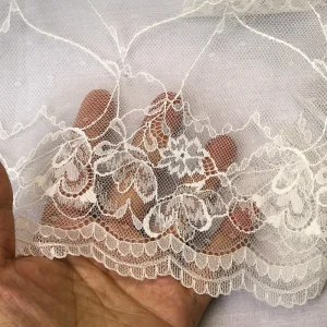 Customizable Colors Apparel Processing Accessories Nylon Fabric Spandex Elastic Lace for Women Bra Sexy Pajamas