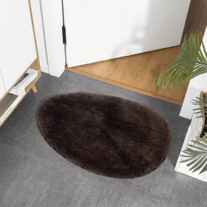 Customizable Eco Friendly Polyester Modern Cut Pile Anti Slip Bath Mat for Home Use Machine Washable Water Resistant