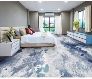 Customizable Jacquard Tufted High Pile Nylon Machine Made Fireproof PP Backing PET Friendly Stain Resistant Wall Carpet