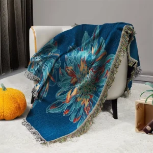 Customizable Jacquard Woven Blanket Throw New Style Home Textile for Sofa Decorative Use