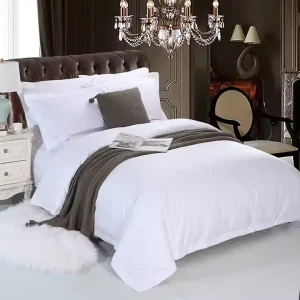 Customizable King Size 100% Cotton Hotel Bedding Plain Style Bedding Set
