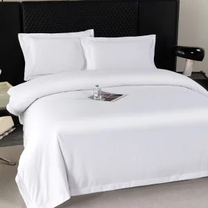 Customizable King Size 100% Cotton Hotel Bedding Plain Style Bedding Set