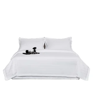 Customizable King Size Luxurious 100% Cotton Hotel Bedding Plain Style Bedding Set