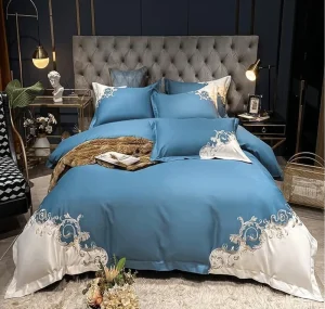 Customizable Luxury 100% Cotton Comforter Sets Four Piece Bedding Set with Polyester Filling 400TC Modern Style