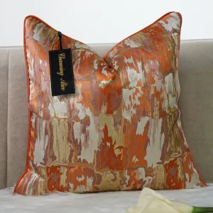 Customizable Luxury Decor Bed Pillow Jacquard Throw Cushion Cover Pillow Case Decoration Pillow for Home Supplier Hotel