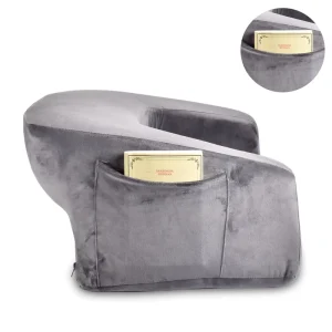 Customizable Memory Foam Inflatable Reading Pillow Polyester Cover 600TC Thread Count Bed Rest Armrest for Gaming Back Support