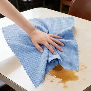 Customizable Microfiber Waffle Weave Kitchen Towels Durable Absorbent Lint Free Factory Direct