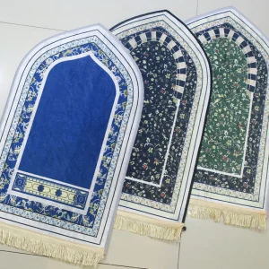 Customizable Multi pattern Star Dot Non slip Backing Fade Resistant Durable Prayer Mat