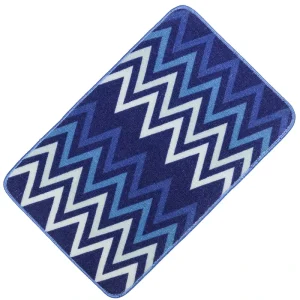 Customizable Non skid Bathroom Carpet Printed Wavy Kitchen Mat Polypropylene Anti Slip Door Mat