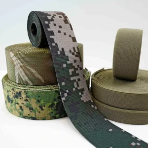 Customizable Polyester Multi color Hot print Webbing Polyester Webbing for Special Webbing