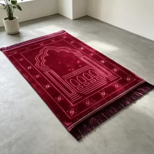 Customizable Raschel Polyester Prayer Carpet Soft Thickened Embossed Non Slip Floor Mat Rectangle Modern Simplicity Household