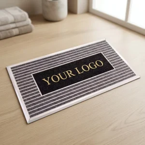 Customizable Size Aluminum Alloy Entrance Door Mat Luxury Anti Slip Reversible Cleaning Feature Novelty Office Use