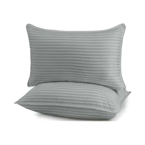 Customizable Sleep Bed 5 Star Luxury Microfiber Hotel Satin Strip Pillow for Sleeping Home