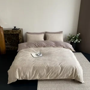 Customizable Suitable Premium Feel 100%Cotton 4-Piece Set Jacquard Modern Style Every Season Bedding Set