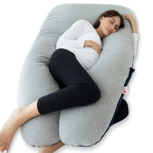 Customizable Summer Cooling Knitted Body Fit U Shaped Maternity Pillow with Washable Outer Cover 80*140cm