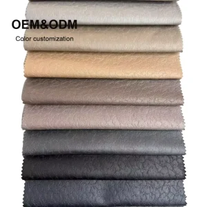 Customizable Technical Leather Sofa Fabric for Furniture Upholstery and Interior Design Applications