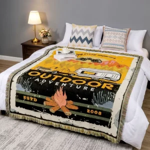 Customizable Women Jacquard Blanket Different Size Picnic Carpet Tapestry Throw Blanket Home Decor