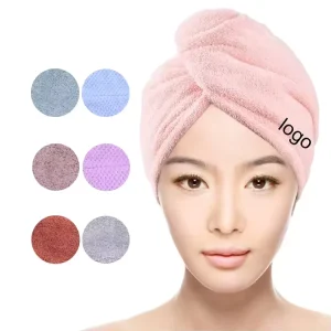 Customization Coral Fleece Shower Spa Head Wrap Hair Drying Hat Turban Absorbent Quick Dry Microfiber Dry Hair Towel